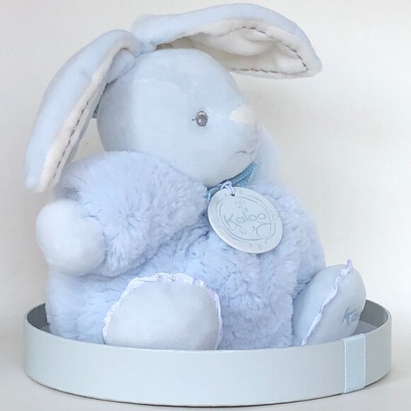 Kaloo Brand New Light Blue Rabbit Soft Plush Stuffed Animal for Baby 0+๐๐ฐ - Picture 4 of 9
